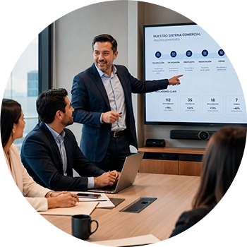 trabajar-con-un-sistema-probado Equipo enseñando a trabajar con un sistema probado B2B